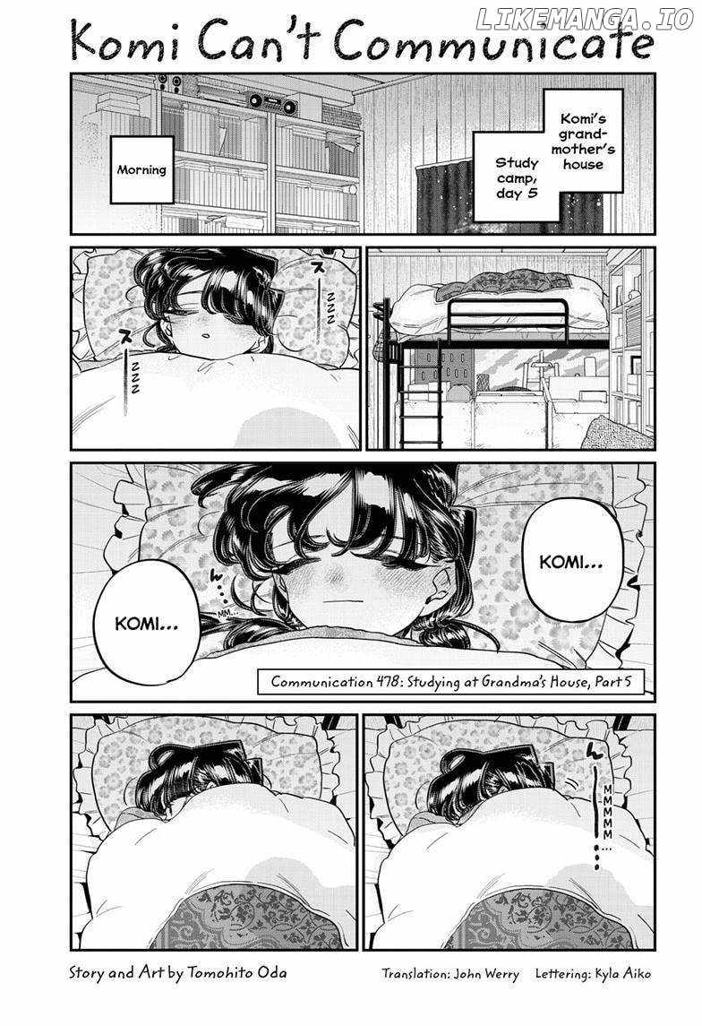 Komi-san wa Komyushou Desu Chapter 478 2